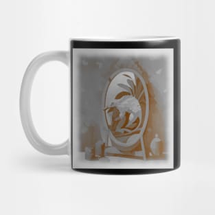 AI generated Pangolin inside mirror Mug